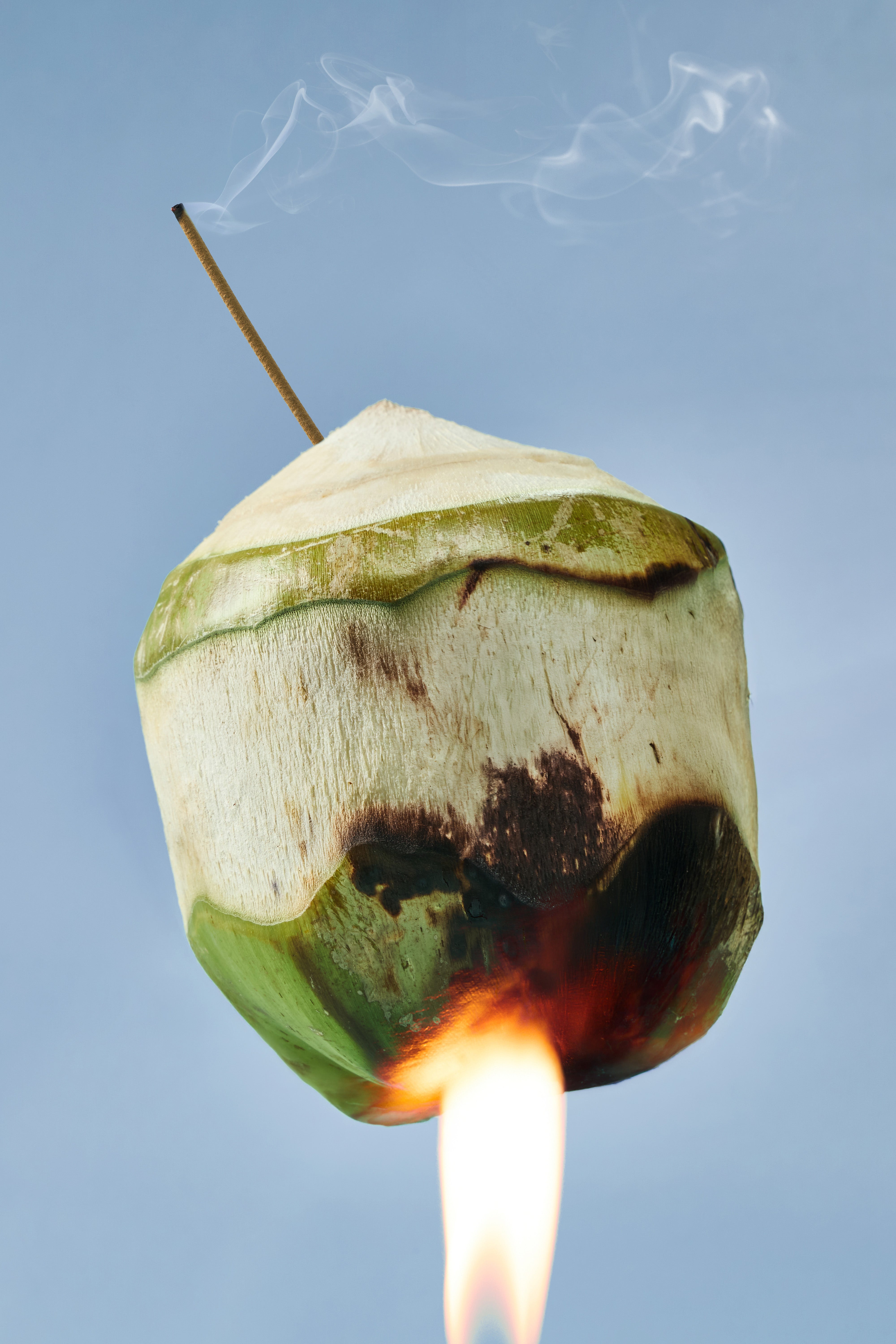 Burnt coconut